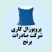 پروپوزال کاری راه اندازی شرکت صادرات برنج