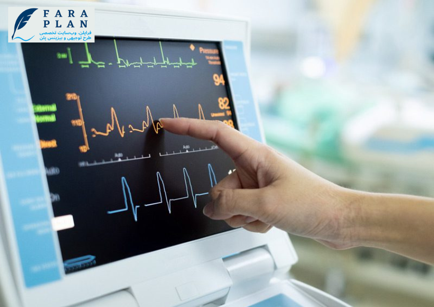 نقش بخصوص دستگاه مانیتور علائم حیاتی در بررسی بیماران